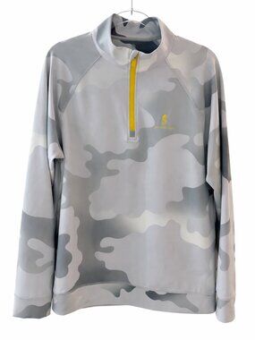 G/FORE EUC Gray Camo Quarter Zip